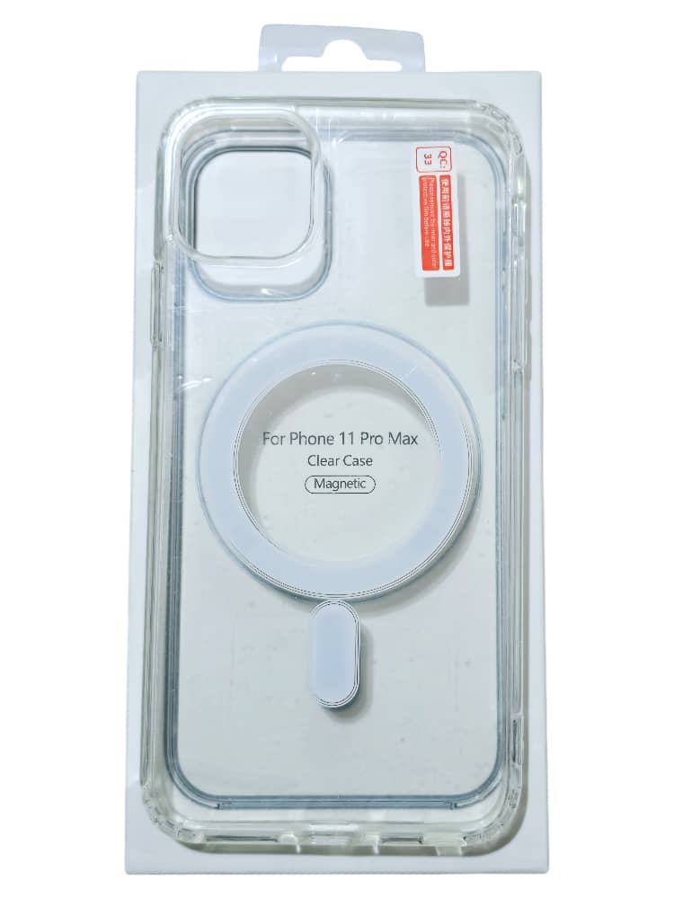 غلاف شفاف ايفون 11 برو ماكس يدعم الشحن اللاسلكي