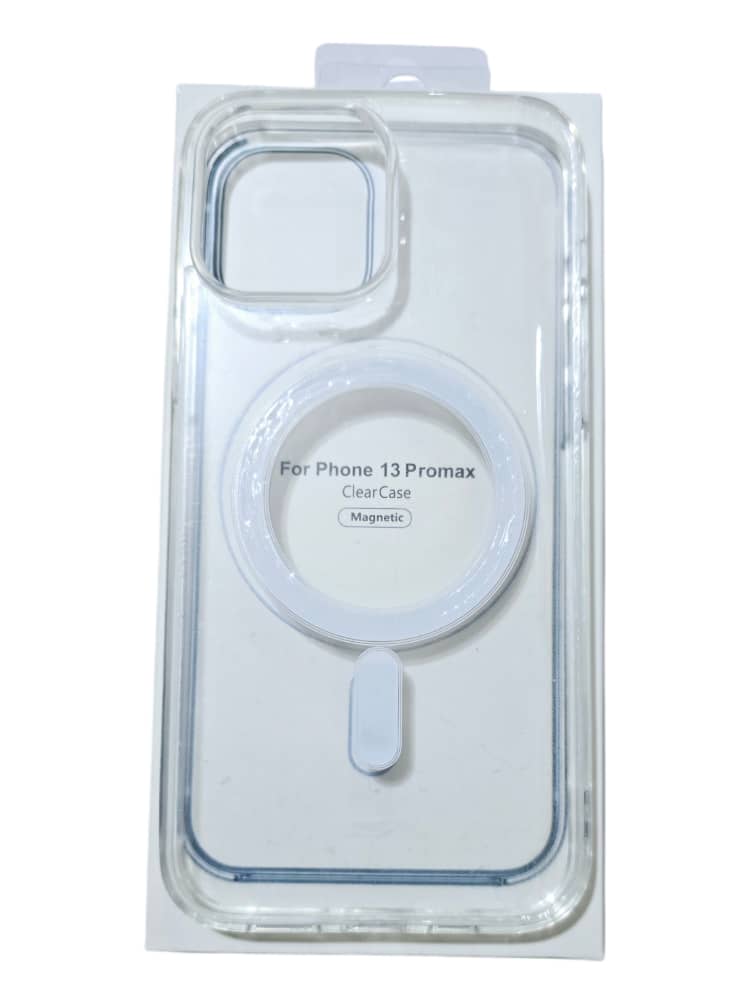 غلاف شفاف ايفون 13 برو ماكس يدعم الشحن اللاسلكي