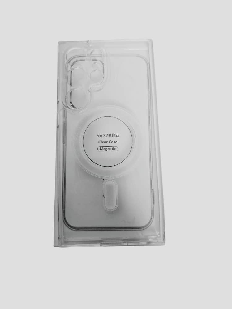 غلاف شفاف S23 Ultra يدعم الشحن اللاسلكي