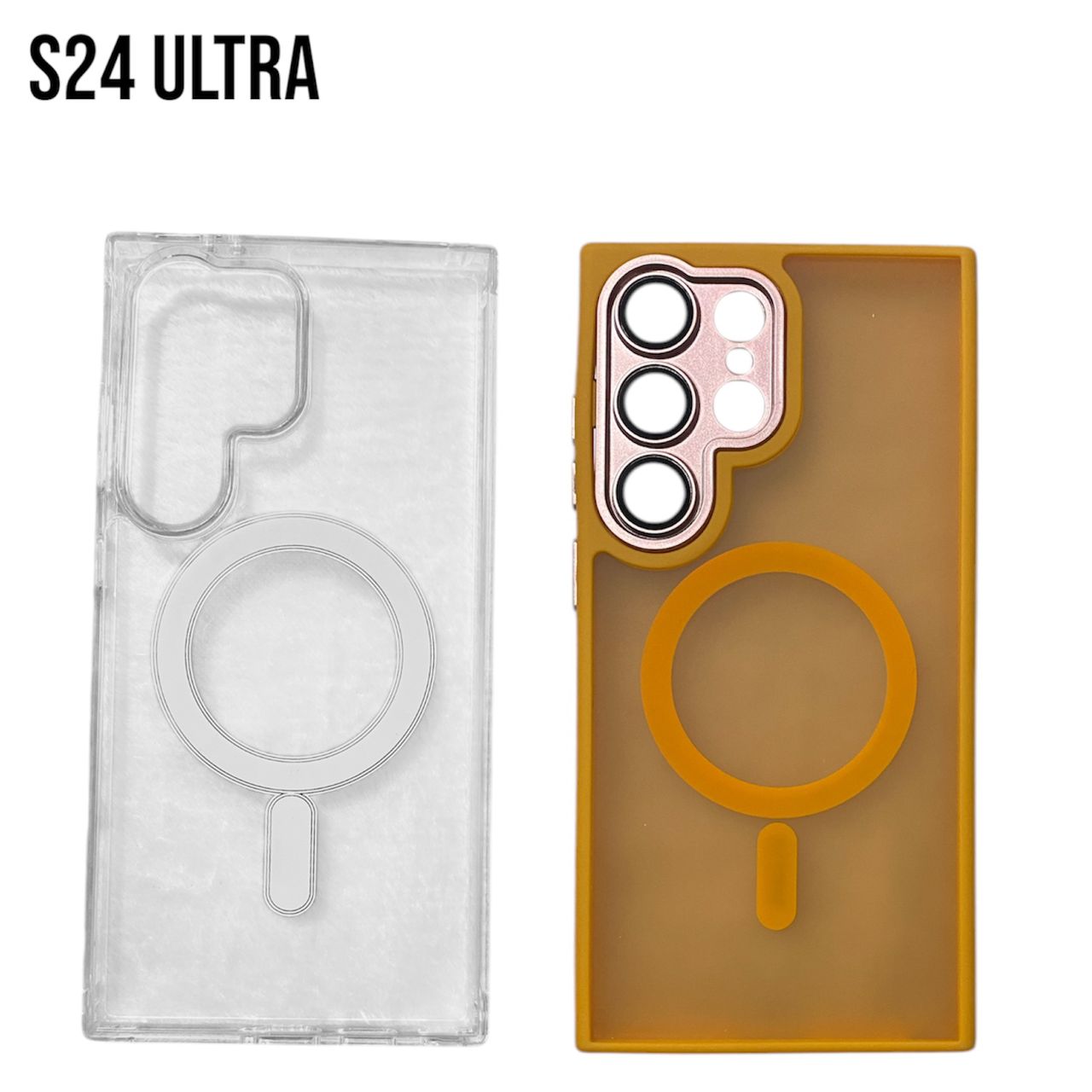 غلاف سليكون سامسونج Sam S24 Ultra مع ميزة الشحن اللاسلكي